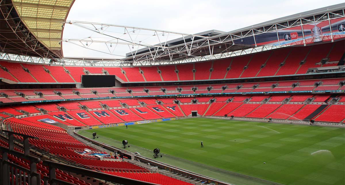Wembley Stadion in London England